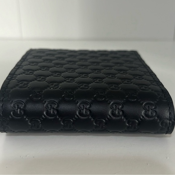 Gucci Guccissima Black Embossed Leather Wallet - Picture 2 of 6